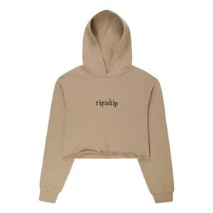 LOS FELIZ CROPPED HOODIE (SAND)